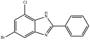 5-Bromo-7-chloro-2-phenyl-1H-benzoimidazole Struktur