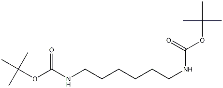 1,6-Bis(tert-butoxycarbonylamino)hexane Struktur