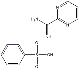 2-Pyrimidinecarboximidamidemonobenzenesulfonate Struktur