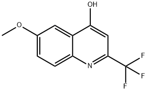 4-Hydroxy-6-methoxy-2-(trifluoromethyl)quinoline Struktur