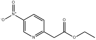 2-Pyridineacetic acid, 5-nitro-, ethyl ester Struktur