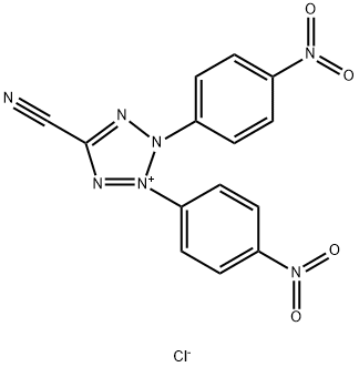 5-Cyano-2,3-bis(4-nitrophenyl)-2H-tetrazolium chloride Struktur