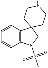 1-(methylsulfonyl)spiro[indoline-3,4'-piperidine] Struktur