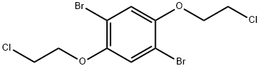 1,4-Bis(2-chloroethoxy)-2,5-dibromobenzene Struktur