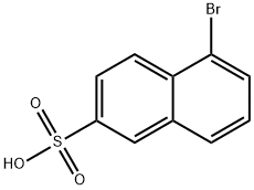 5-Bromonaphthalene-2-sulfonic acid Struktur