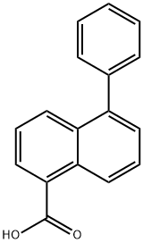 5-Phenylnaphthalene-1-carboxylic acid Struktur