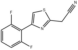 2-Cyanomethyl-4-(2,6-difluorophenyl)thiazole Struktur