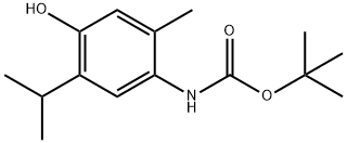 (4-Hydroxy-5-isopropyl-2-methyl-phenyl)-carbamic acid tert-butyl ester Struktur