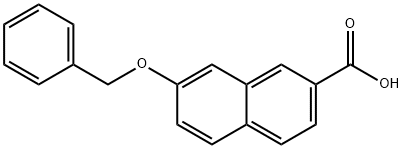 7-(benzyloxy)-2-naphthoic acid Struktur