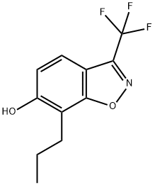 7-propyl-3-(trifluoromethyl)benzo[d]isoxazol-6-ol Struktur