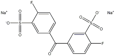 Disodium 3,3'-disulfonate-4,4'-difluorobenzophenone Struktur