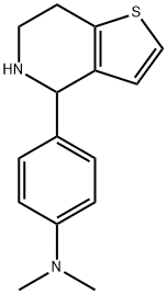 N,N-Dimethyl-4-(4,5,6,7-tetrahydrothieno[3,2-c]pyridin-4-yl)benzenamine Struktur