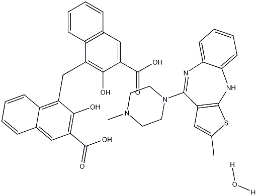 Olanzapine Pamoate Hydrate Struktur