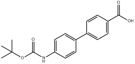 4'-(Boc-amino)-biphenyl-4-carboxylic acid Struktur