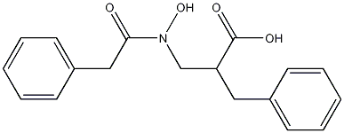 alpha-[[Hydroxy(2-phenylacetyl)amino]methyl]benzenepropanoic acid Struktur