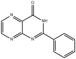 2-Phenyl-4-hydroxypteridine Struktur