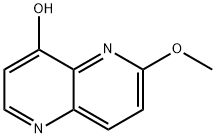 4-Hydroxy-6-methoxy-1,5-naphthyridine Struktur