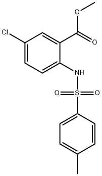 5-Chloro-2-[[(4-methylphenyl)sulfonyl]amino]benzoic acid methyl ester Struktur