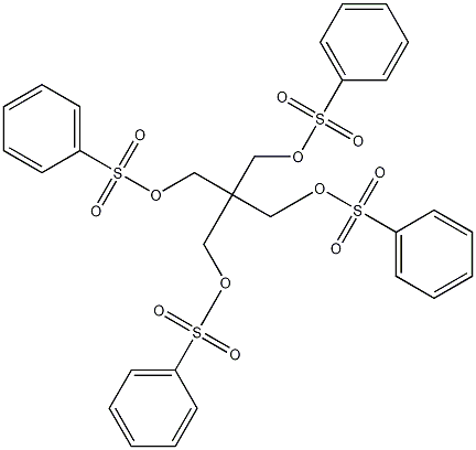 benzenesulfonic acid [3-phenylsulfonyloxy-2,2-bis(phenylsulfonyloxymethyl)propyl] ester Struktur