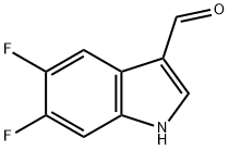 5,6-Difluoro-1H-indole-3-carboxaldehyde Struktur