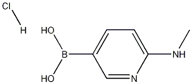 6-(methylamino)pyridin-3-ylboronic acid hydrochloride Struktur