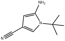 5-Amino-1-(tert-butyl)-1H-pyrrole-3-carbonitrile Struktur