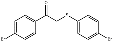 1-(4-bromophenyl)-2-(4-bromophenylthio)ethanone Struktur