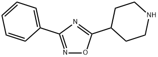 4-(3-phenyl-1,2,4-oxadiazol-5-yl)piperidine hydrochloride Struktur