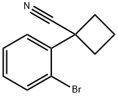 1-(2-Bromophenyl)-cyclobutanecarbonitrile Struktur