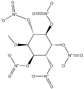 Quebrachitol pentanitrate Struktur