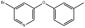 3-Bromo-5-(3-methylphenoxy)pyridine Struktur