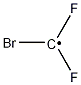 Bromodifluoromethyl radical Struktur