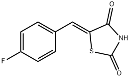 (Z)-5-(4-Fluorobenzylidene)thiazolidine-2,4-dione Struktur