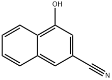 4-Hydroxynaphthalene-2-carbonitrile Struktur