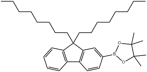 9,9-雙-N-辛基芴-2-硼酸嚬哪醇酯 結(jié)構(gòu)式