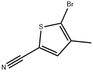 5-bromo-4-methylthiophene-2-carbonitrile Struktur