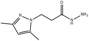 3-(3,5-dimethyl-1H-pyrazol-1-yl)propanohydrazide Struktur