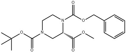 1,2,4-Piperazinetricarboxylic acid,4-(1,1-dimethylethyl)2-methyl1-(phenylmethyl)ester,(2S)-