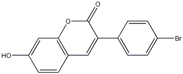 3-(4-bromophenyl)-7-hydroxy-2H-chromen-2-one Struktur