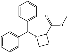 methyl 1-benzhydrylazetidine-2-carboxylate Struktur