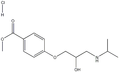 4-(2-Hydroxy-3-isopropylaminopropoxy)benzoic Acid Methyl Ester Hydrochloride Struktur