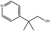 2-methyl-2-(4-pyridyl)-1-propanol Struktur