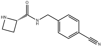 N-(4-Cyanobenzyl)-2-L-azetidinecarboxamide Struktur