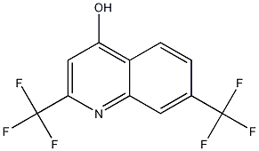 2,7-bis(trifluoromethyl)quinolin-4-ol Struktur