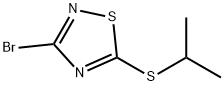 3-bromo-5-(isopropylthio)-1,2,4-thiadiazole Struktur