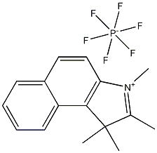 1,1,2,3-tetramethyl-1H-benzo[e]indolium hexafluorophosphate(V) Struktur