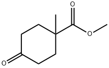 Cyclohexanecarboxylic acid, 1-methyl-4-oxo-, methyl ester Struktur