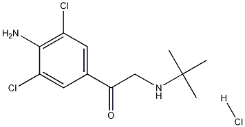 1-(4-Amino-3,5-dichloro-phenyl)-2-tert-butylamino-ethanone Hydrochloride Struktur