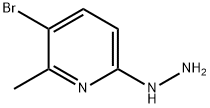 3-Bromo-6-hydrazinyl-2-methylpyridine Struktur