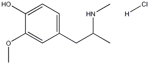 4-Hydroxy-3-methoxy Methamphetamine Hydrochloride Struktur